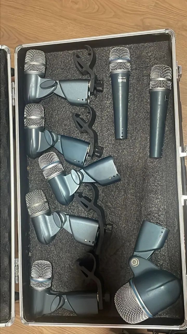 Kit de Microfones Para Bateria Shure (Usado)