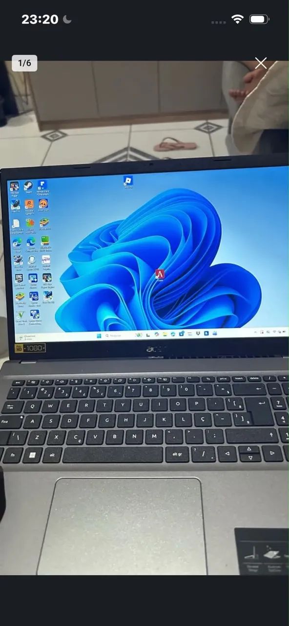 Vendo notebook acer aspire i5 de 12° ou troco em pc gamer  - Foto 2
