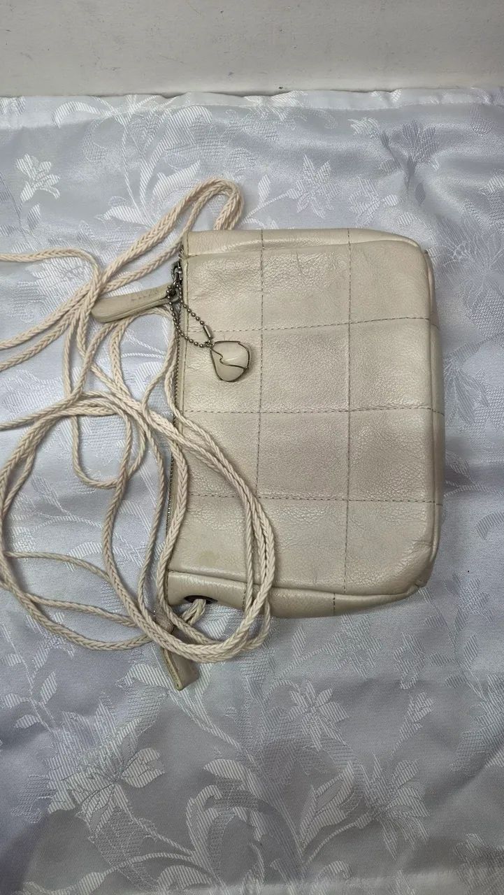 Bolsa Constance couro transversal marfim - Foto 2