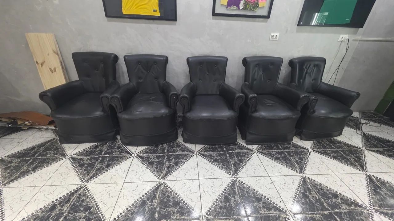 Poltrona fixa com balanço kit com 5 unidades  - Foto 2