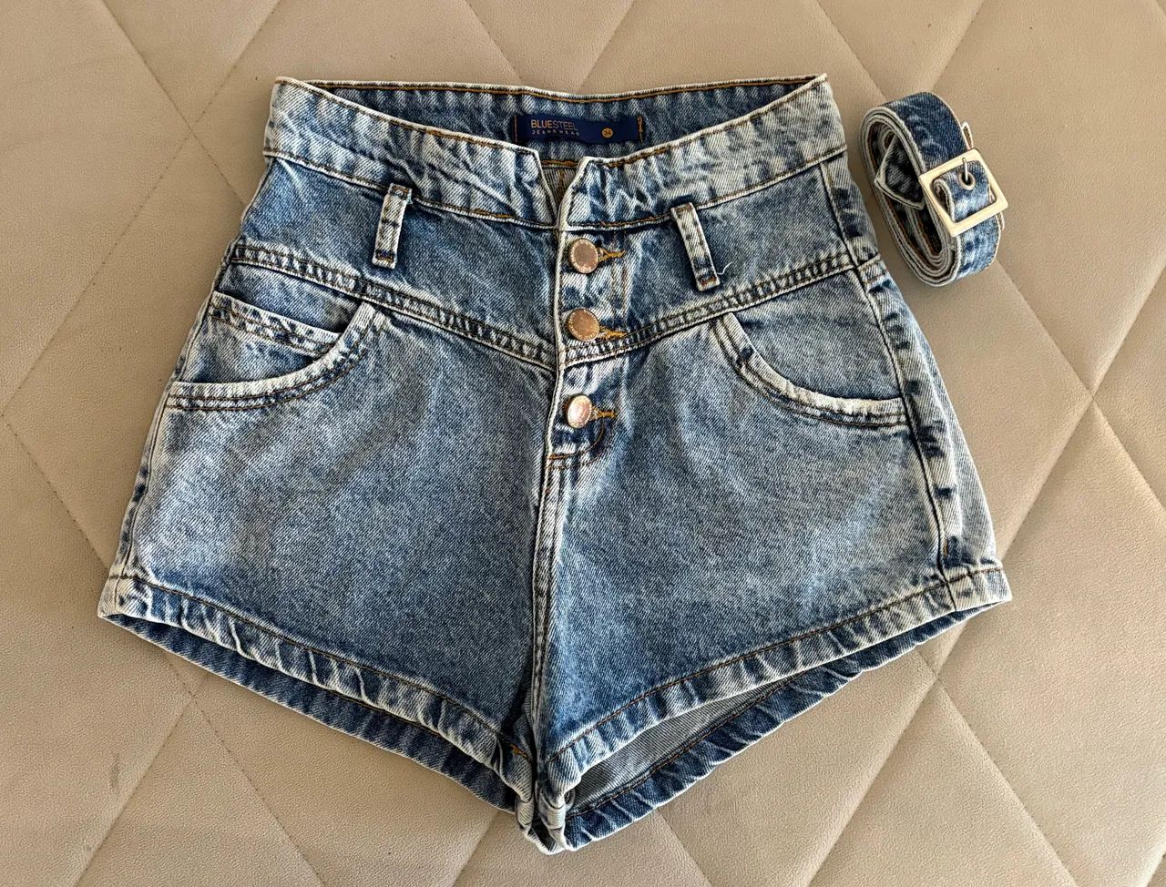 Short jeans feminino 