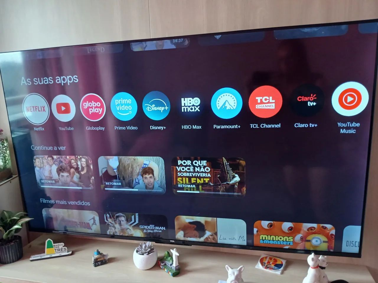 Tv Tcl 55 polegadas 4k uhd