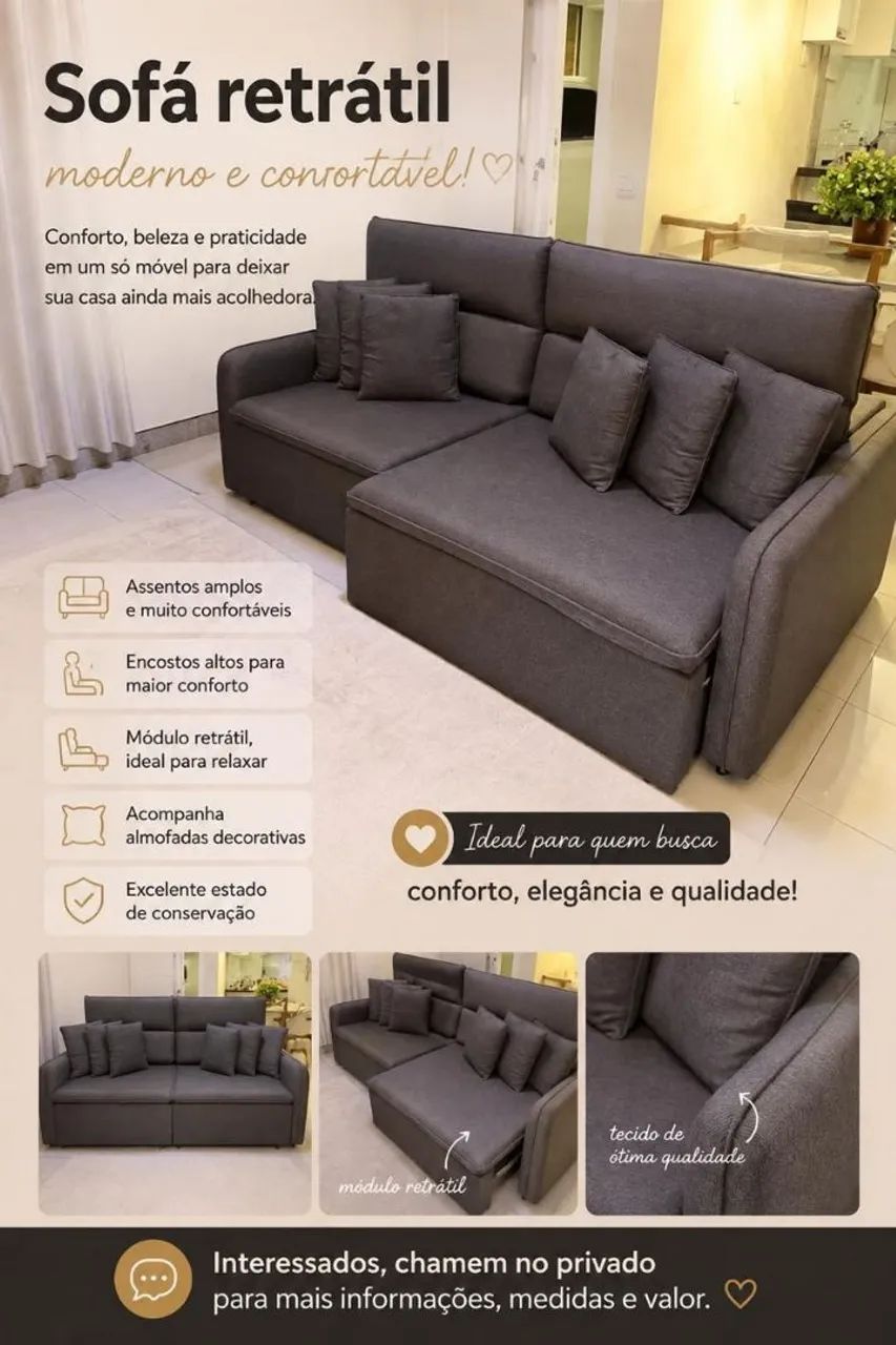 SOFÁ Retrátil 