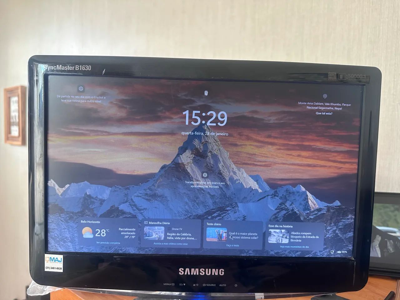 Monitor Samsung 16 Polegadas