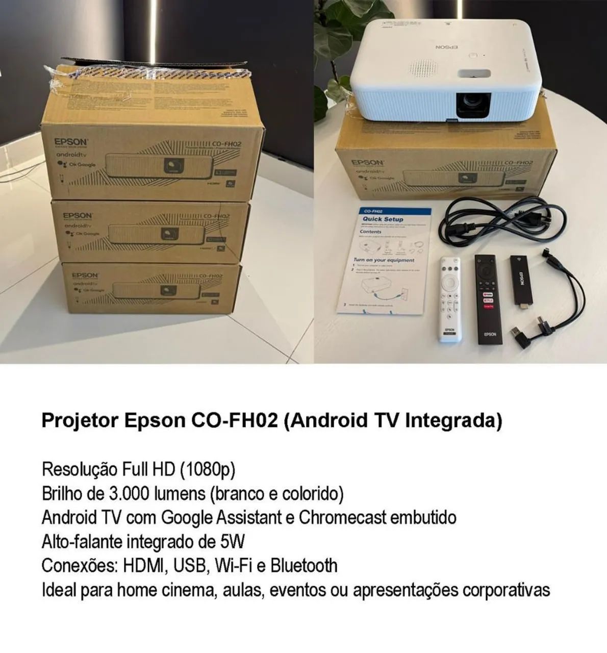 Projetor - Epson CO-FH02 - Foto 2