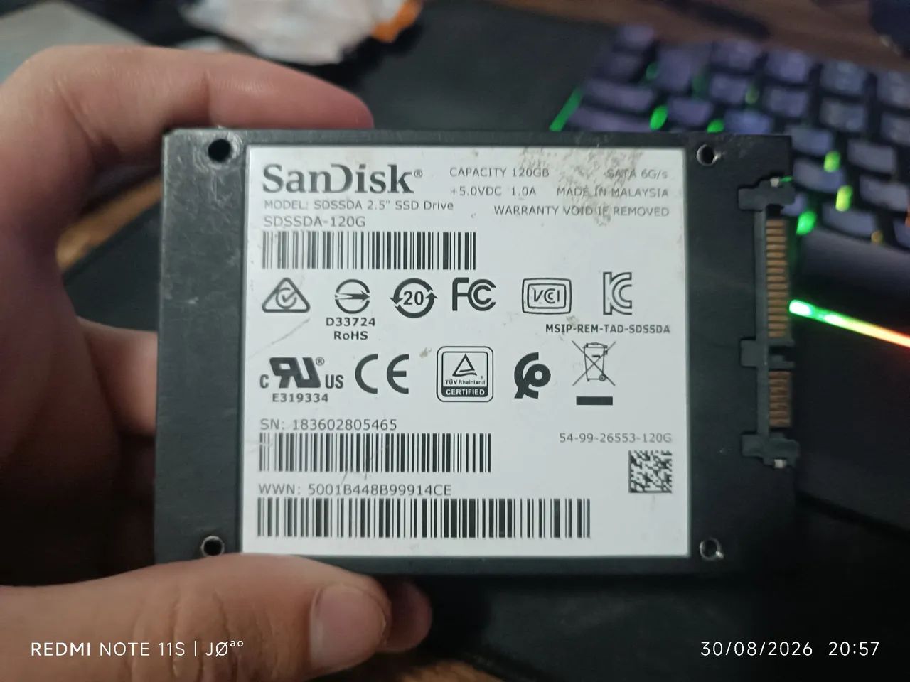 SSD SanDisk 120gb - Foto 2