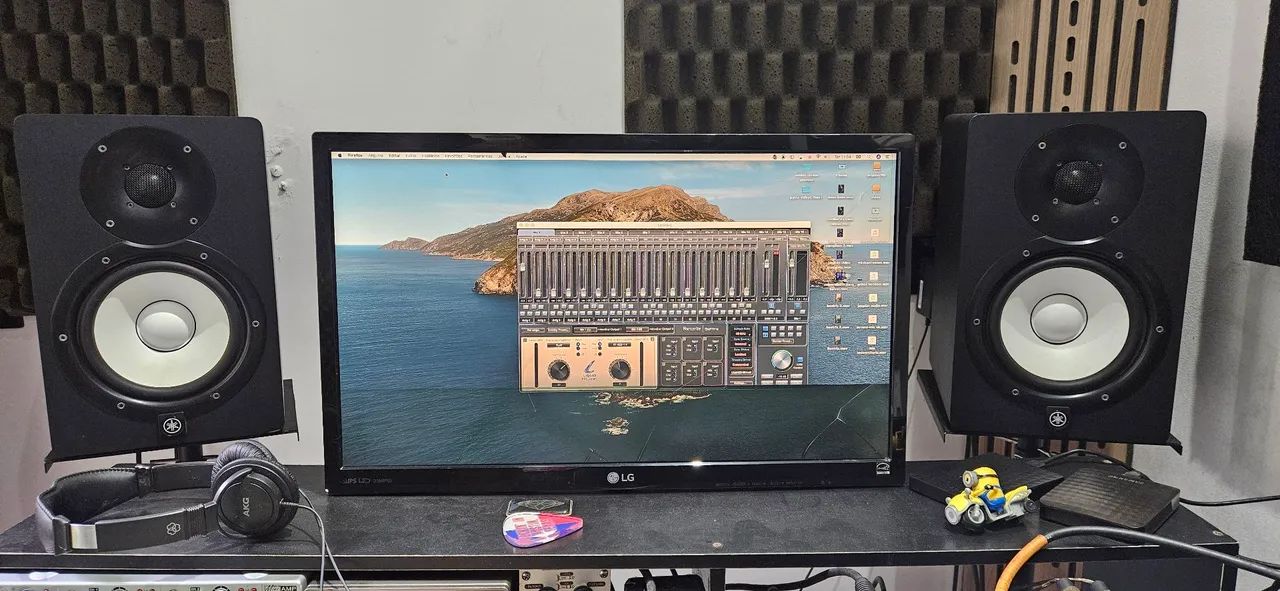 Monitor yamaha Hs7 (par) com suportes - Foto 3