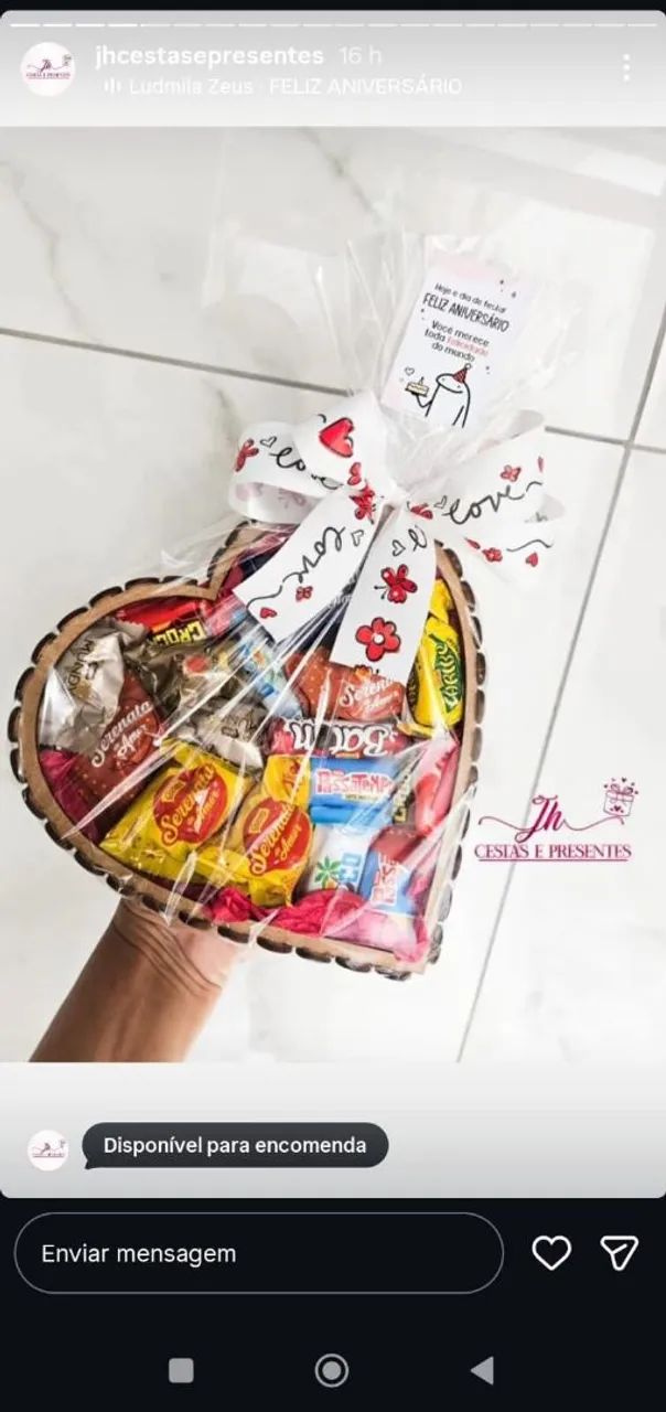 Cestas de chocolate para aniversário  - Foto 4