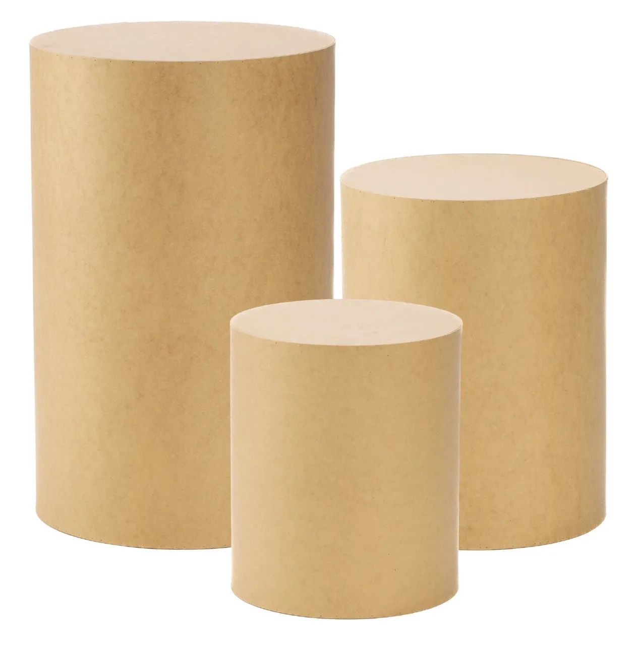 Kit trio de cilindros NOVOS em Mdf 