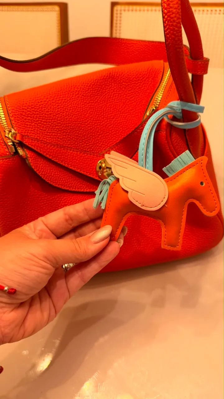 Bolsa Hermès laranja inspiração  - Foto 2