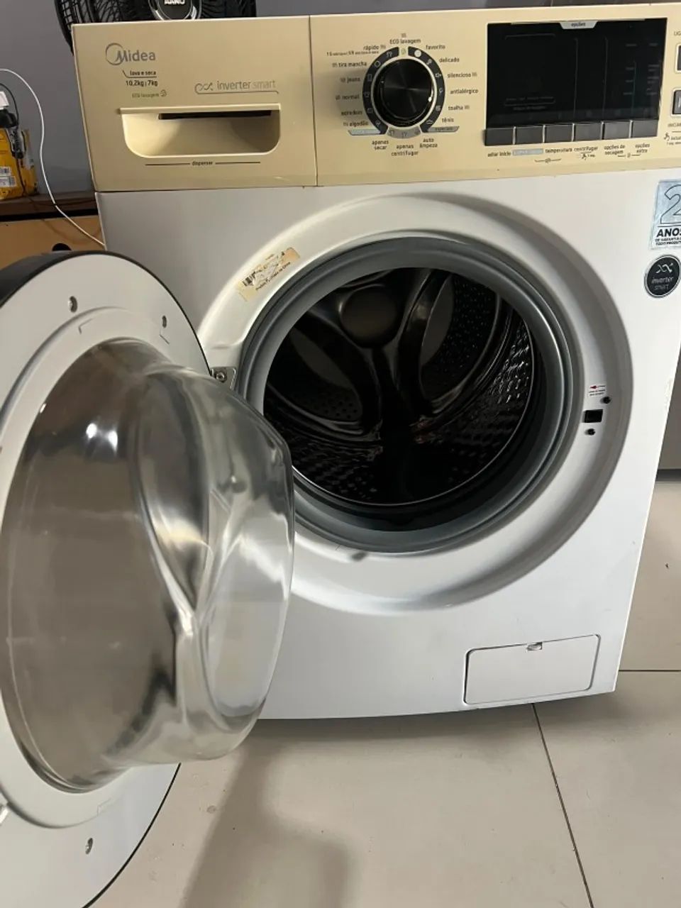 LAVA E SECA MIDEA 11KG - FUNCIONANDO PERFEITAMENTE (BEM CONSERVADA) - Foto 2
