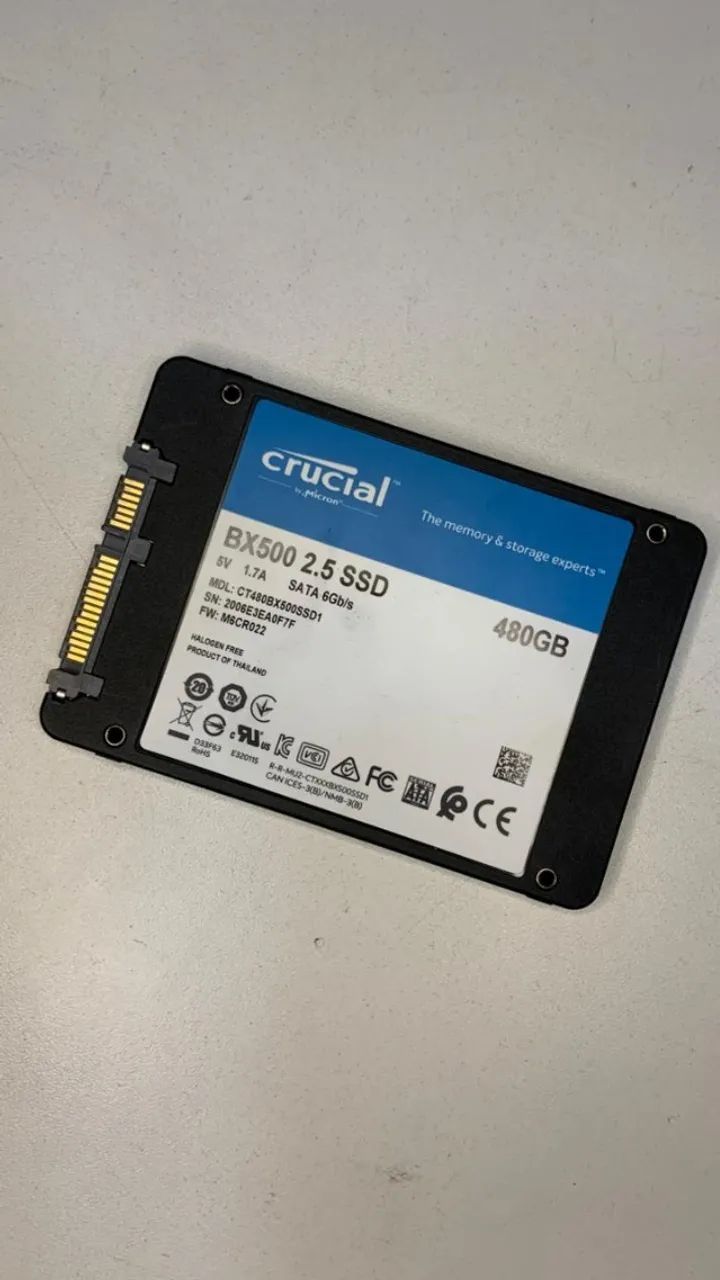 SSD SATA CRUCIAL 480GB