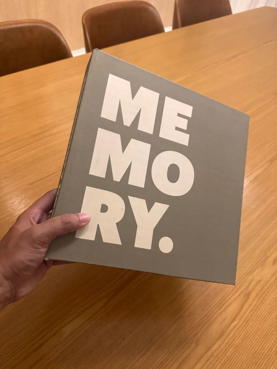 Livro caixa Memory para decoração 