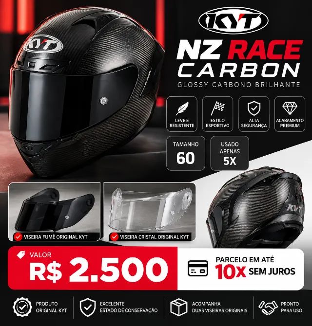 Capacete Carbono KYT
