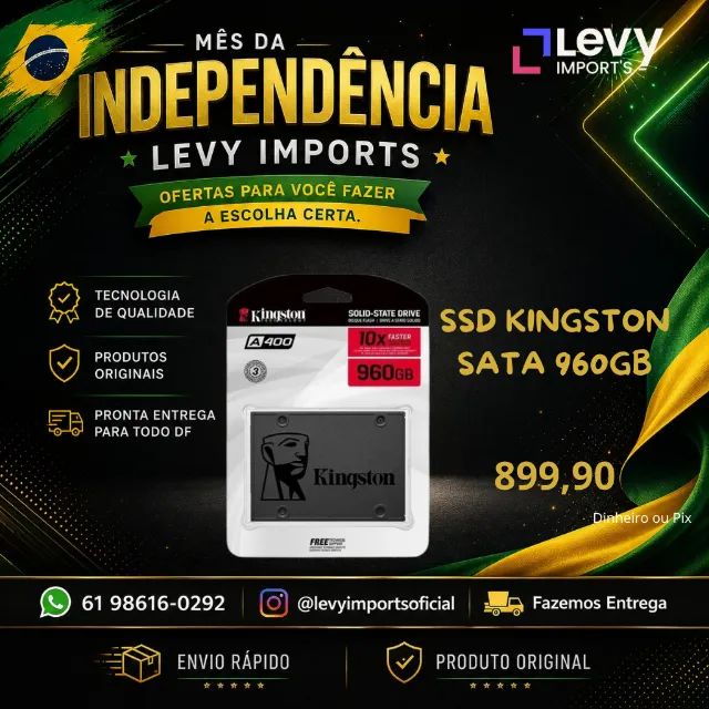 SSD Kingston 960Gb Sata A400 Lacrado Original - Armazenamento