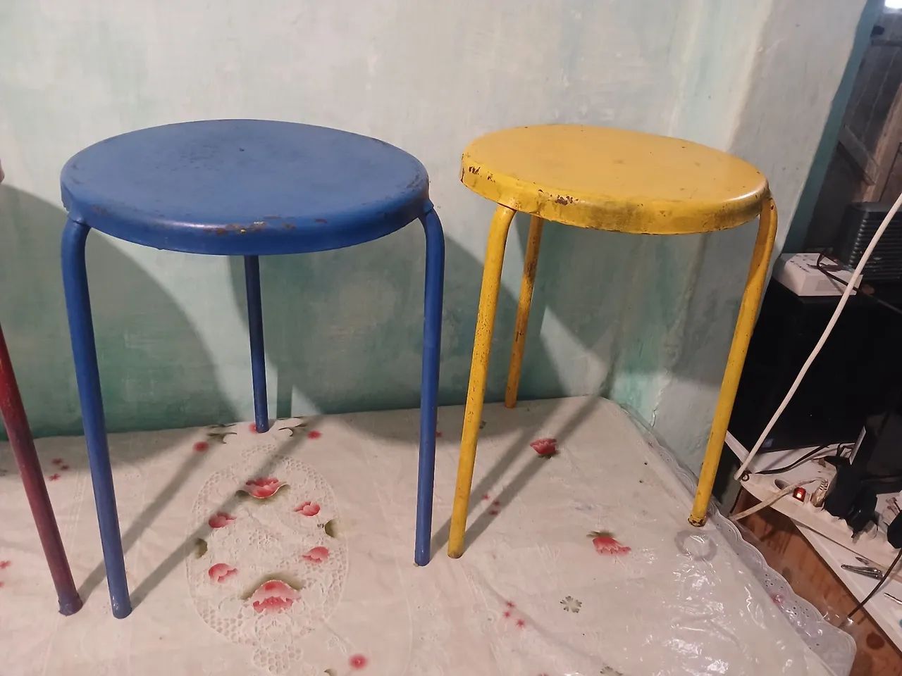 Kit com 3 Bancos de Ferro muito resistente  - Foto 3