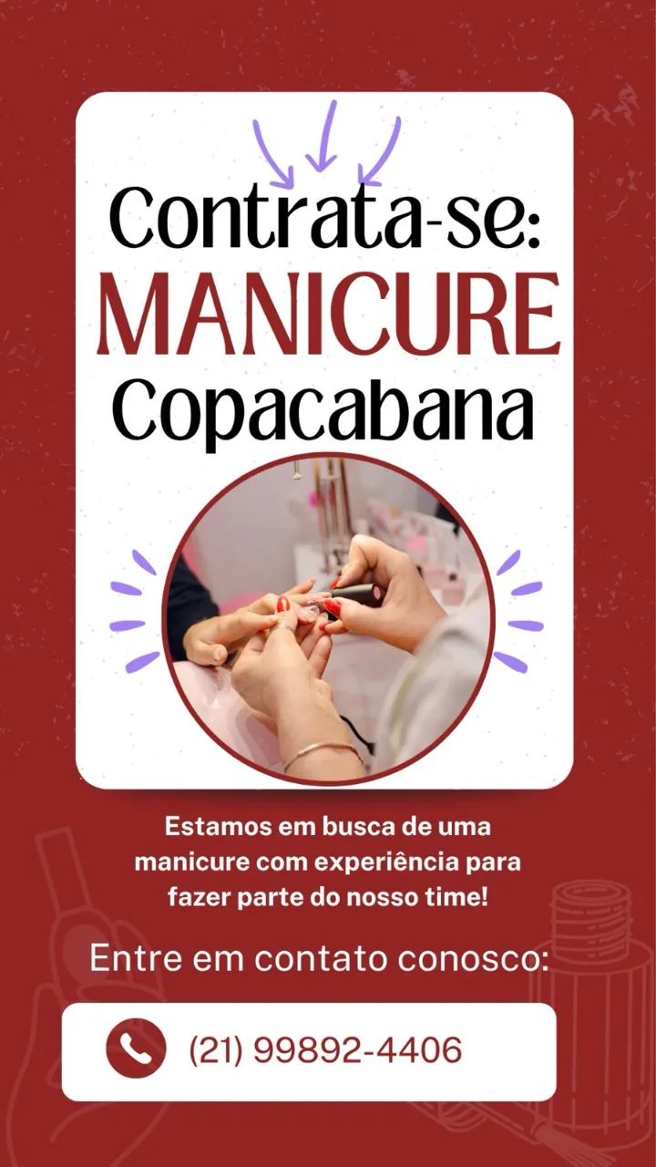 Vaga para Manicure em Copacabana