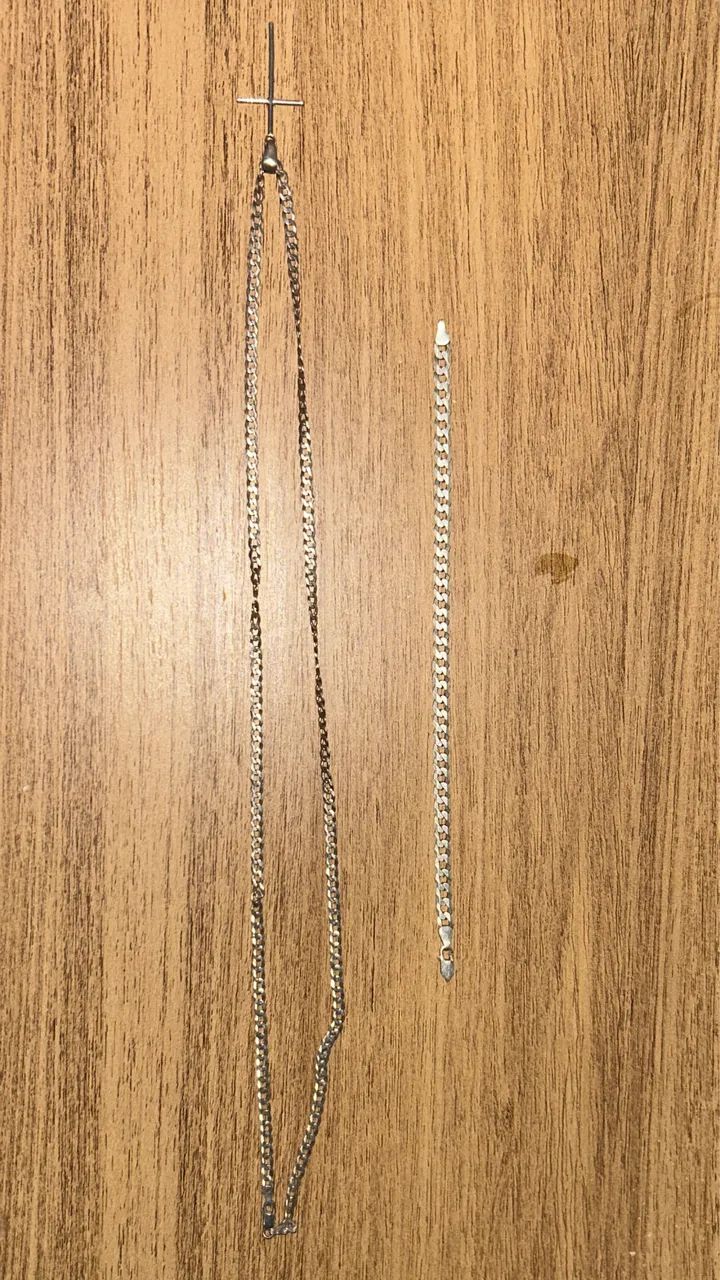 Pulseira e corrente de prata 925 - Foto 2