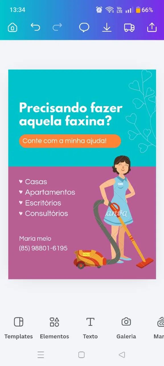 Faço faxina 