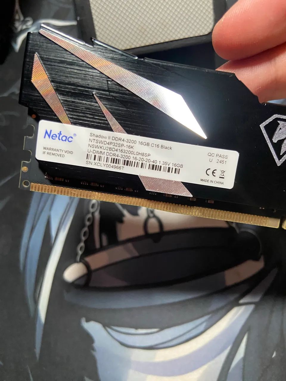 Memória RAM Gamer Netac Shadow II 16GB DDR4 3200MHz CL16 - Memória RAM ...
