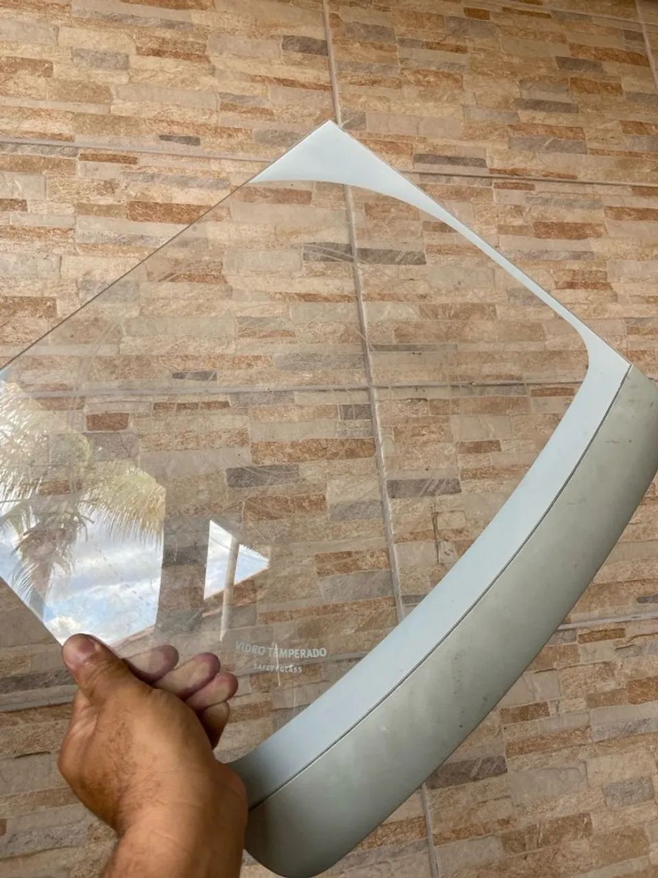 Placa+moldura+vidro máquina de lavar eletrolux LTE-08 - Foto 4