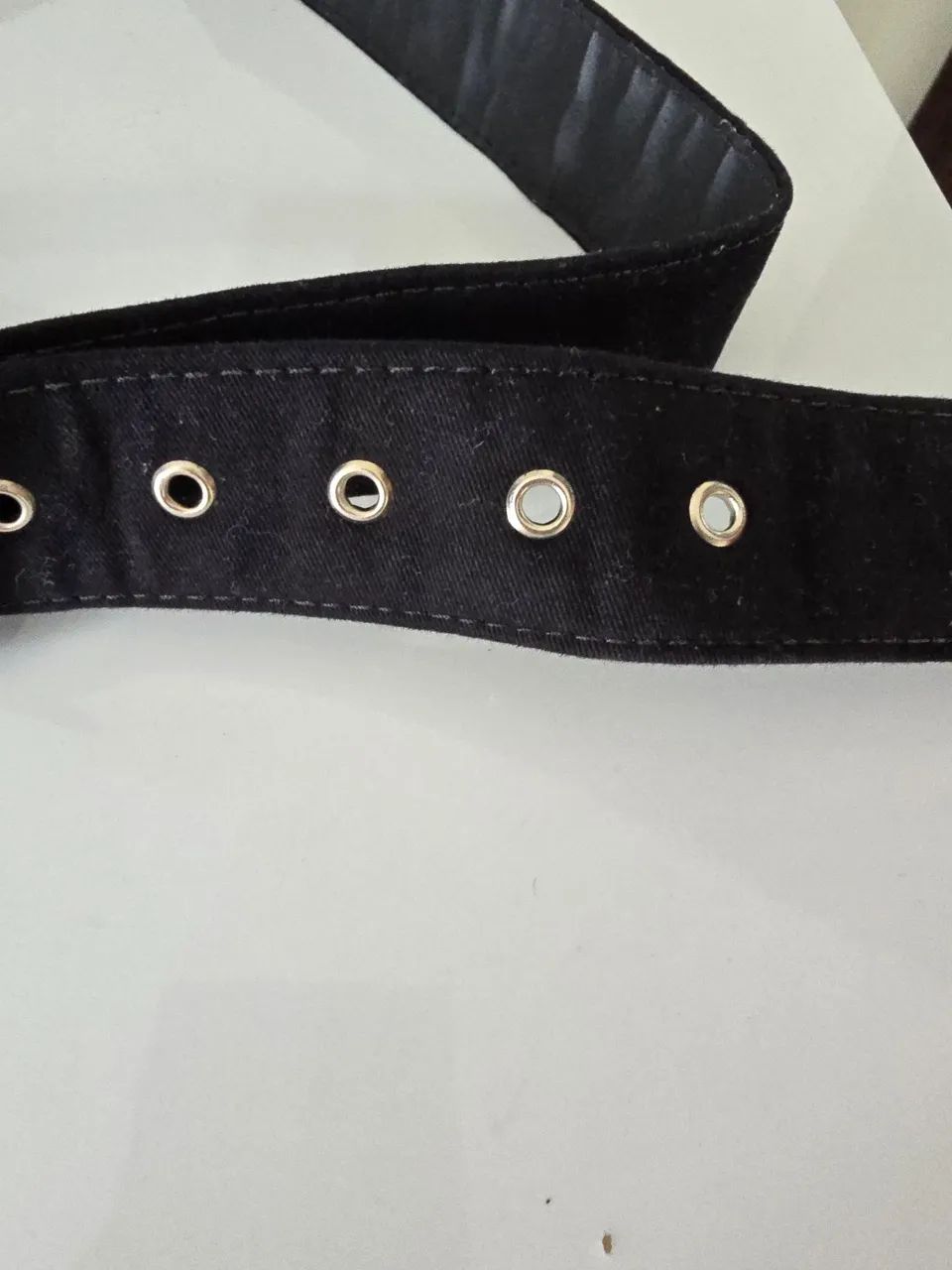 Cinto preto sarja tipo jeans - Foto 3