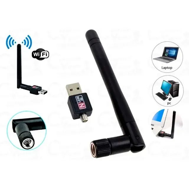 Antena Wireless Adaptador Receptor Para PC Notebook Usb 2.0 - Foto 5