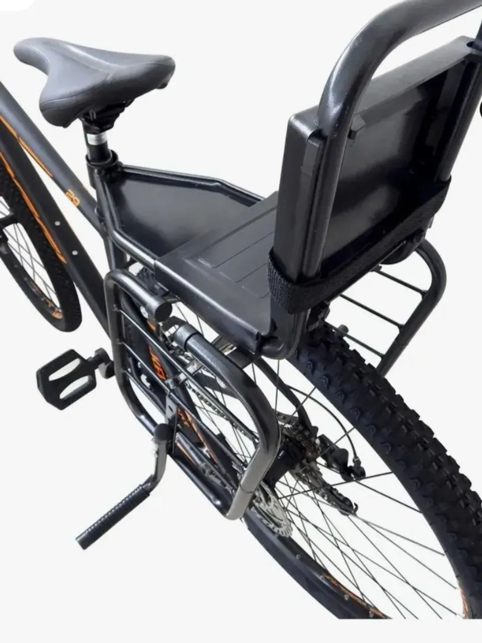 Garupa com cadeirinha bicicleta - Foto 2