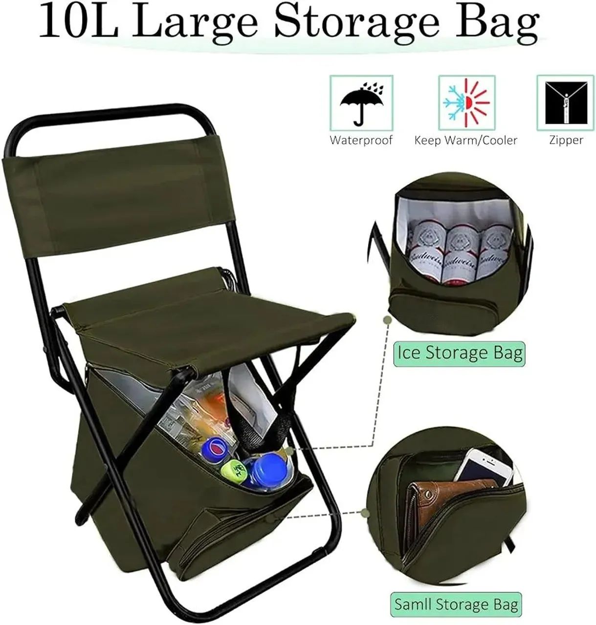 cadeira com bolsa térmica 