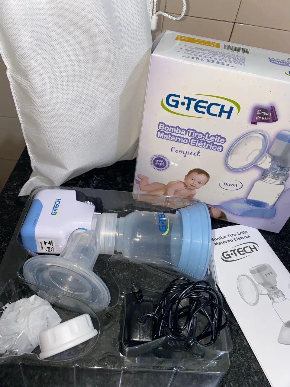 Bomba de tirar leite elétrica 