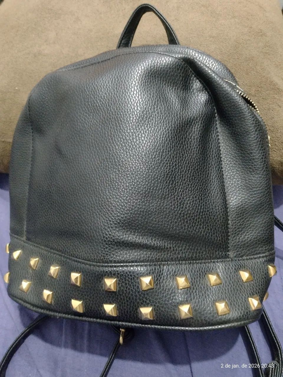 Bolsa mochila. Preta  - Foto 3
