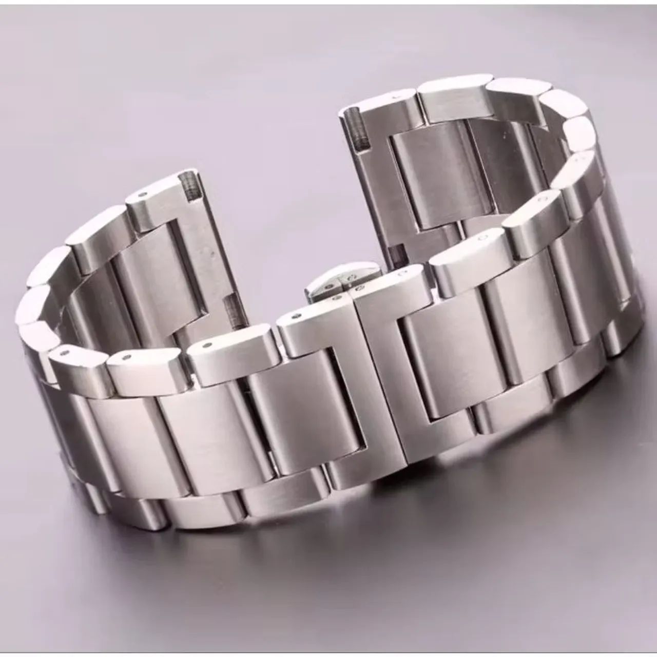 Pulseira para relógio 18mm aço escovado