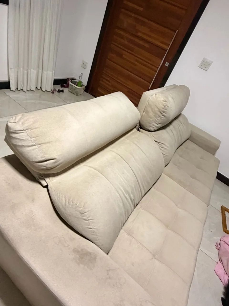 Sofá 4 lugares 2,5m retrátil reclinável ótimo estado  - Foto 4
