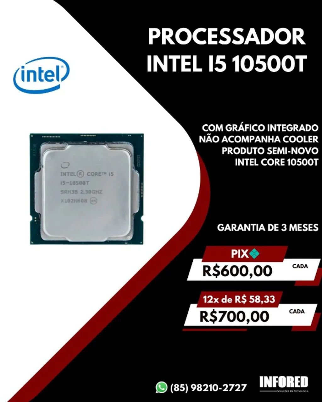 Processador Intel Core i5-10500T