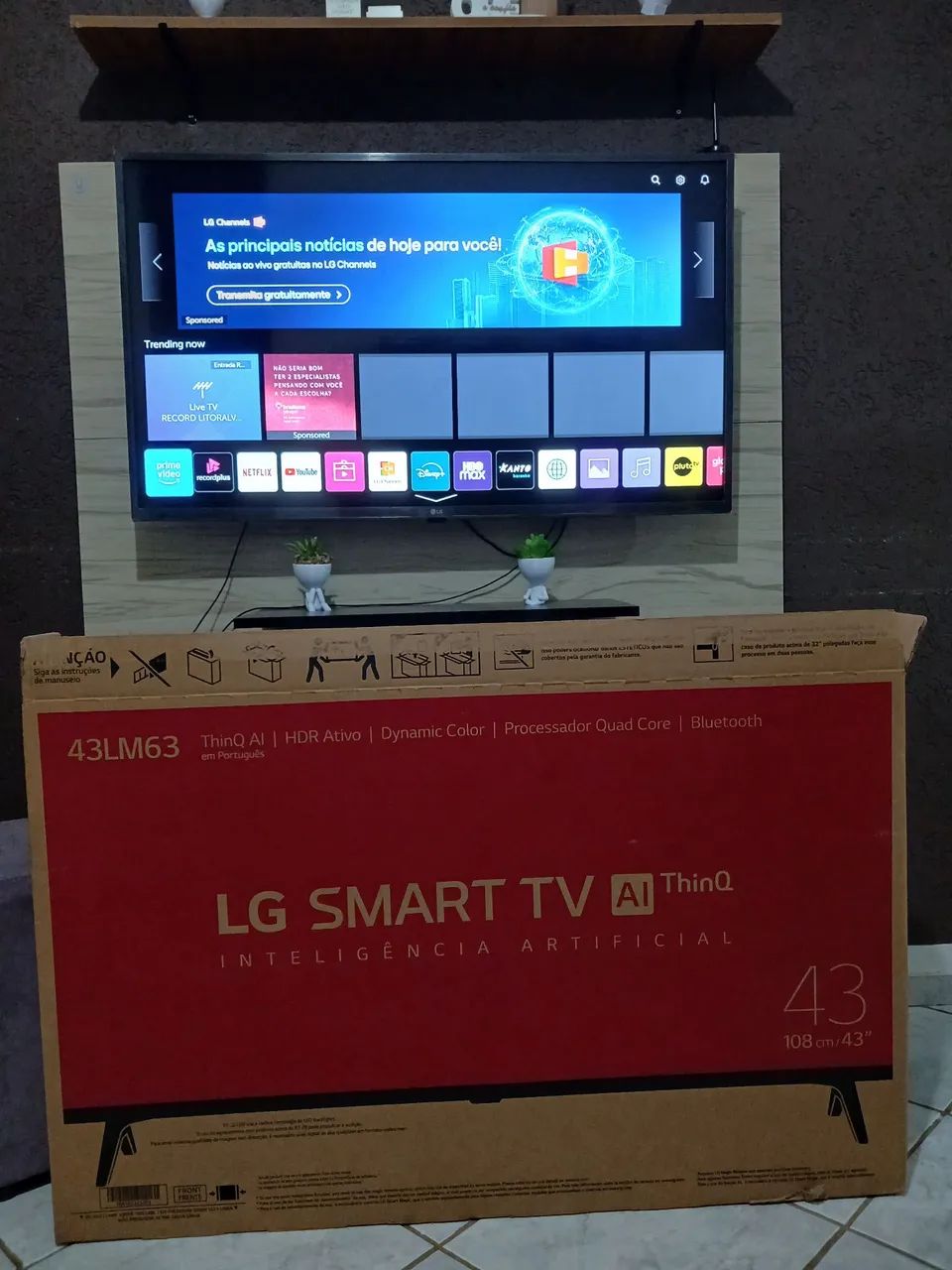 TV LG Smart AI tink 43 polegadas