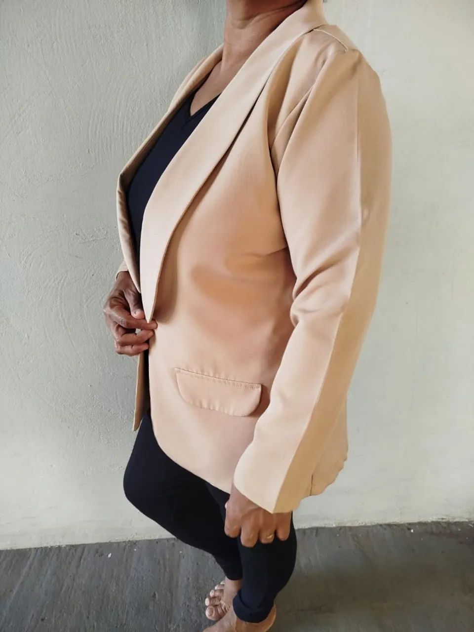 Blazer Plus Size Creme - Veste até 48 - Nunca Usado  - Foto 3