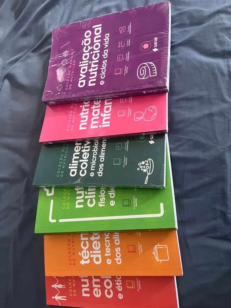 Combo: Coleção Manuais da Nutrição + Sanar Note Nutrição (7 Livros)