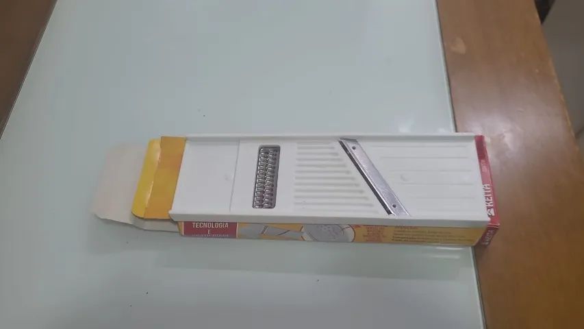 fatiador mandoline ajustável +fatiador e ralador de legumes dupla face + organizador - Foto 4