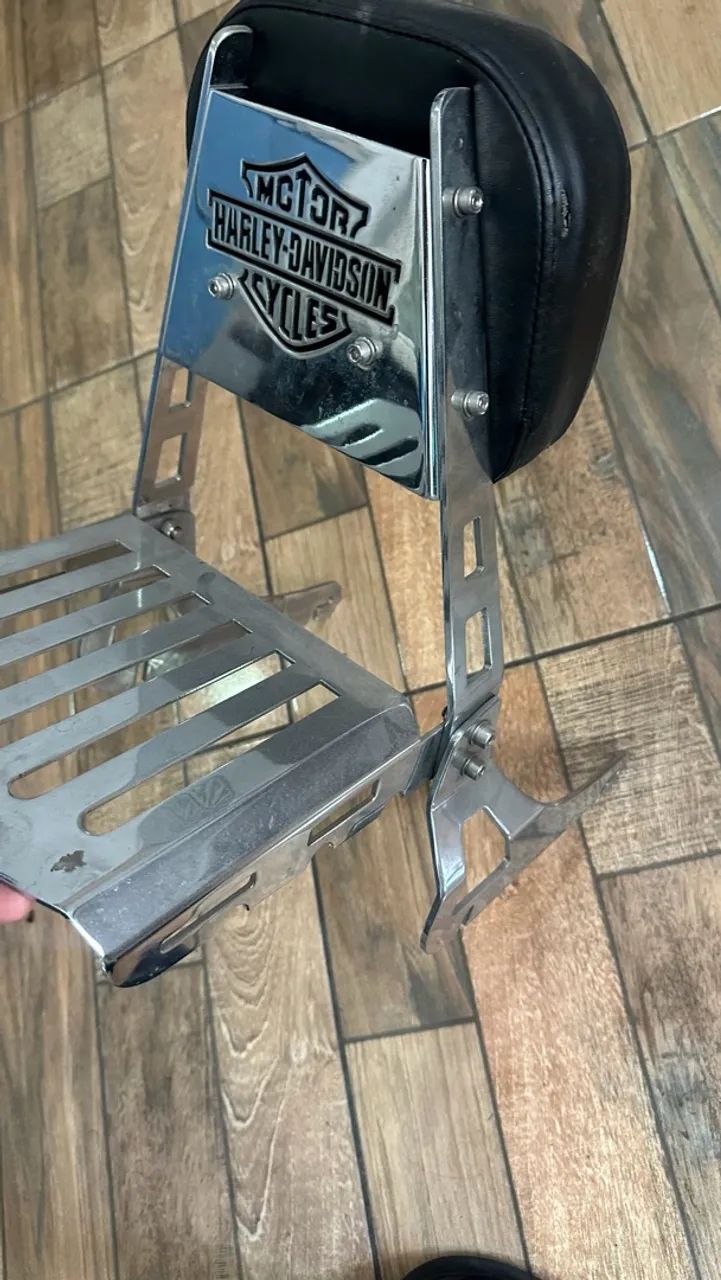 Sissy Bar Cromado Fixo Removível Harley-davidson I - Foto 3