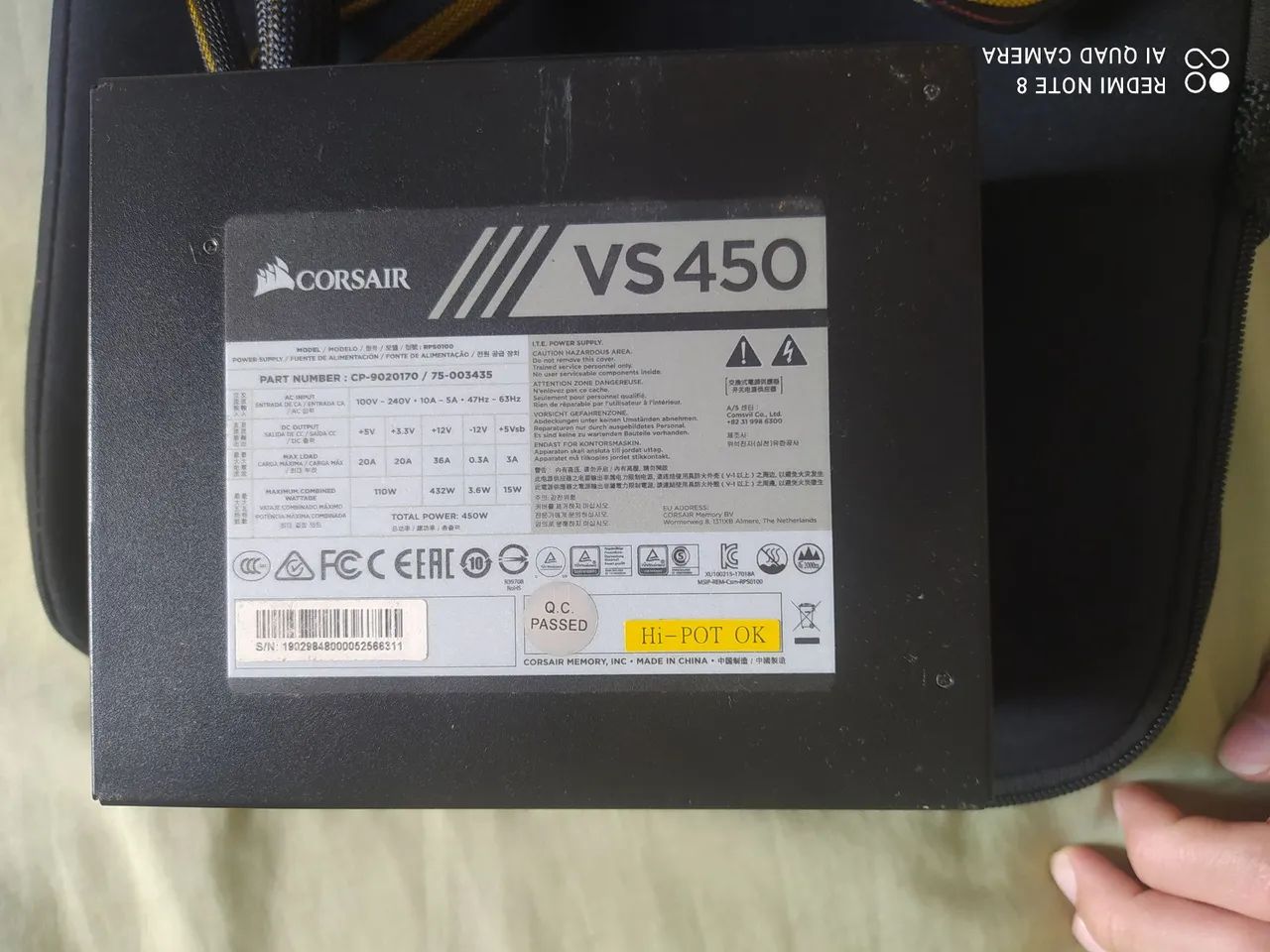 Fonte  Corsair VS450 - Foto 3