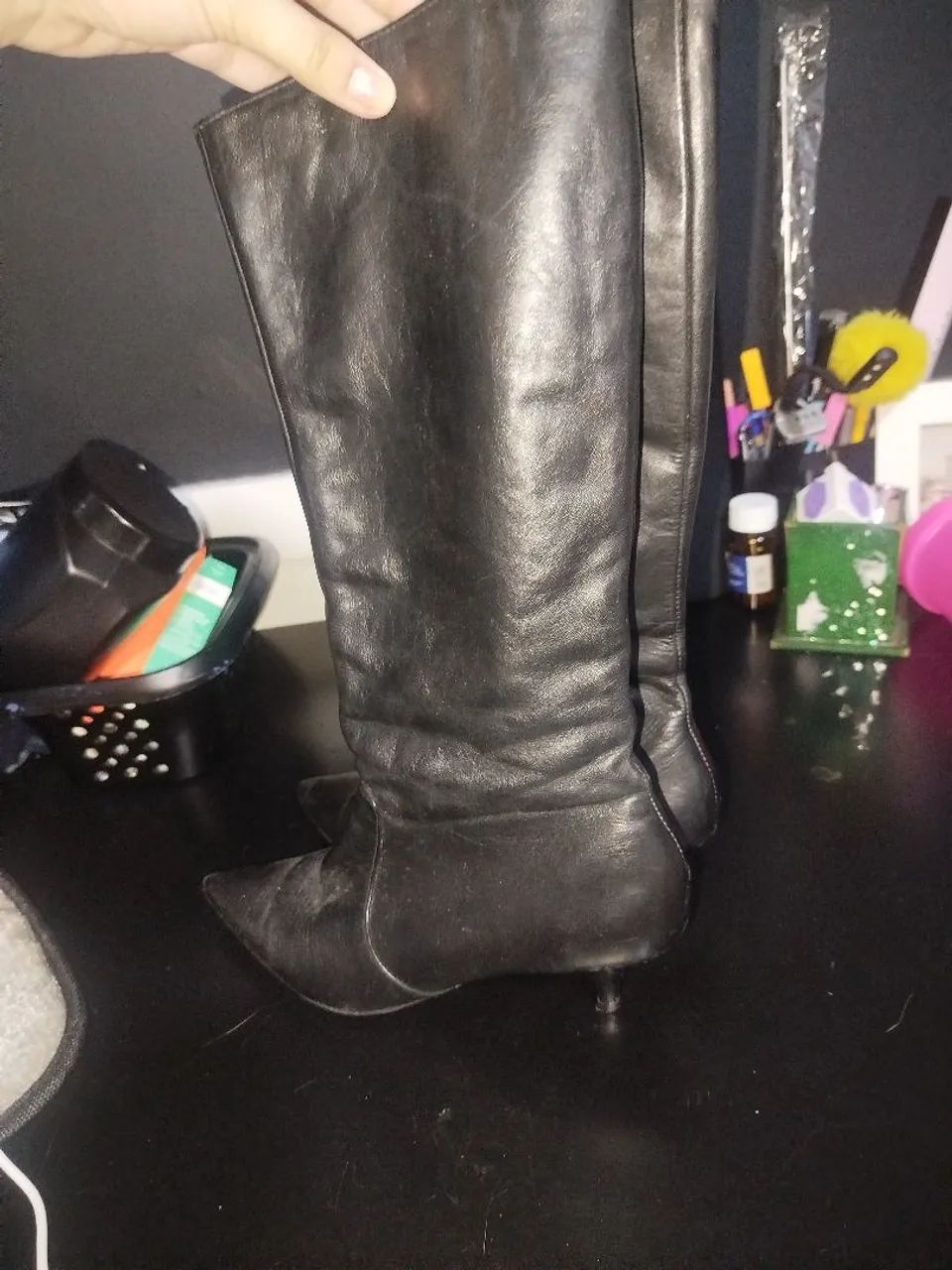 Bota bico fino preta - Foto 3