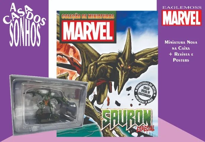 Coleção de Miniatura Marvel Eaglemoss Sauron Especial Completo