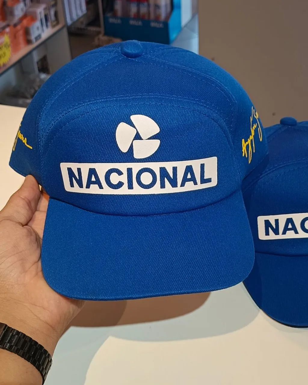 BONÉ BANCO NACIONAL - AYRTON SENNA