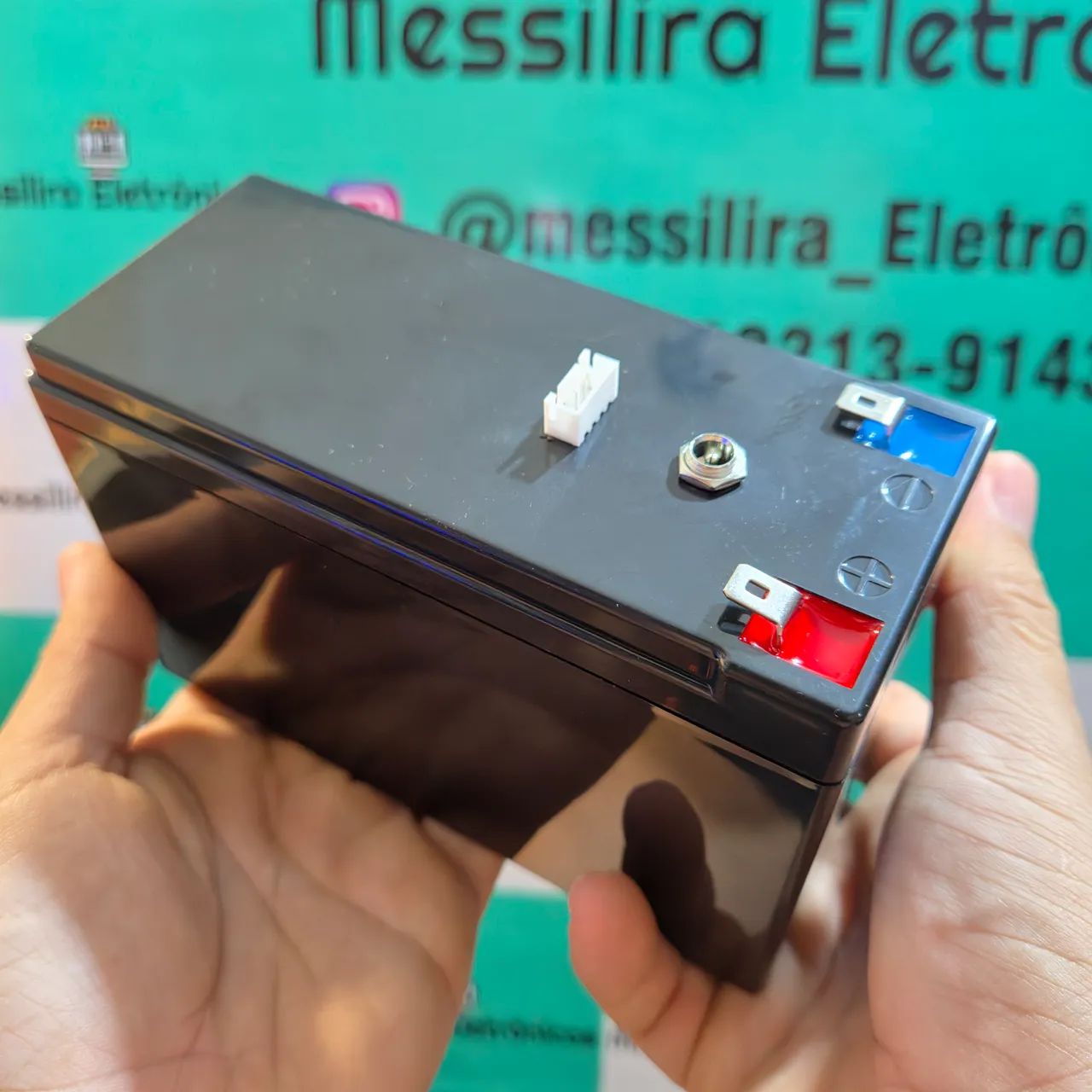 Bateria de lítio 12v 16Ah com carregador - Foto 2