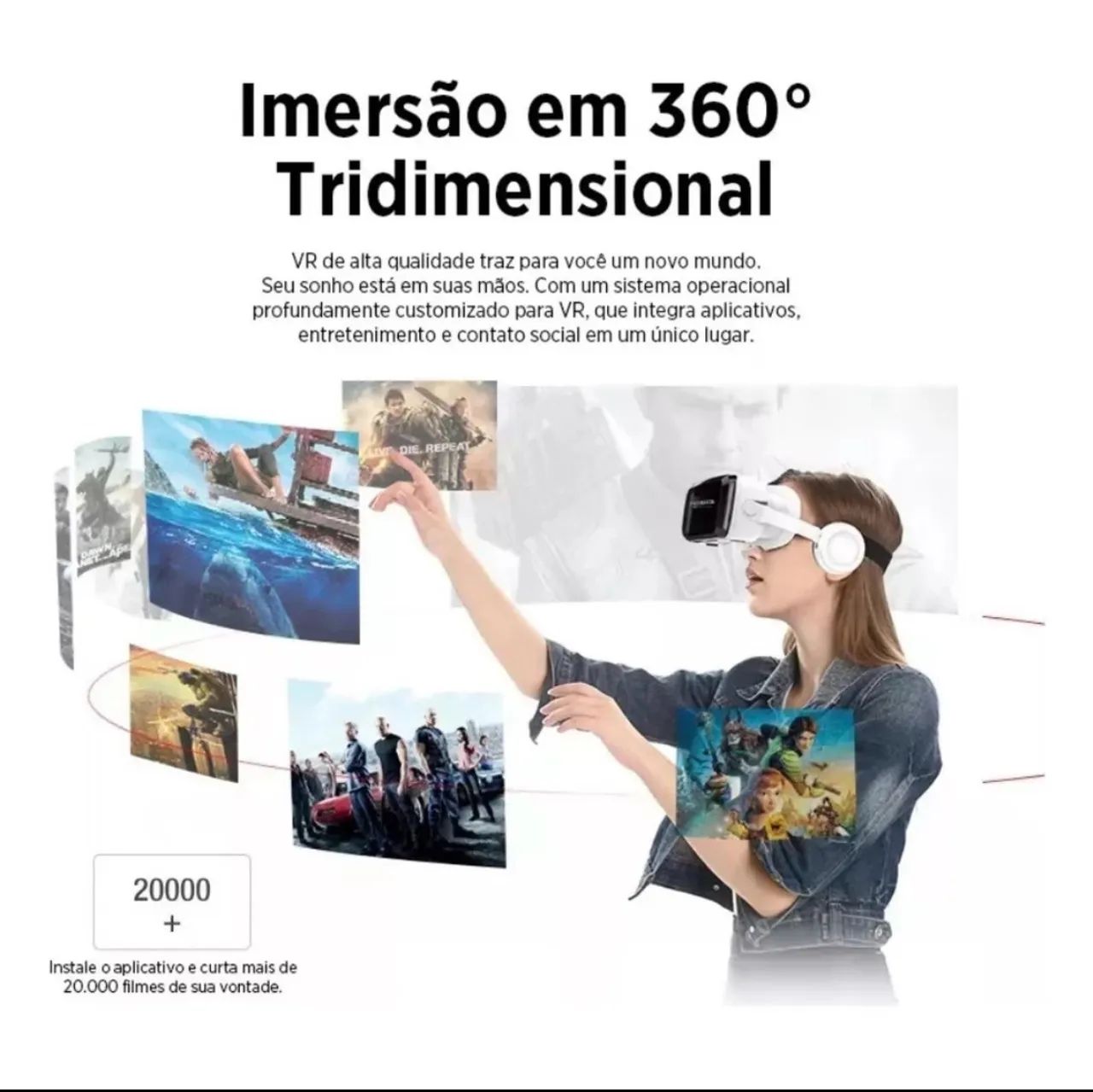 Brinquedo óculos vr realidade   - Foto 3