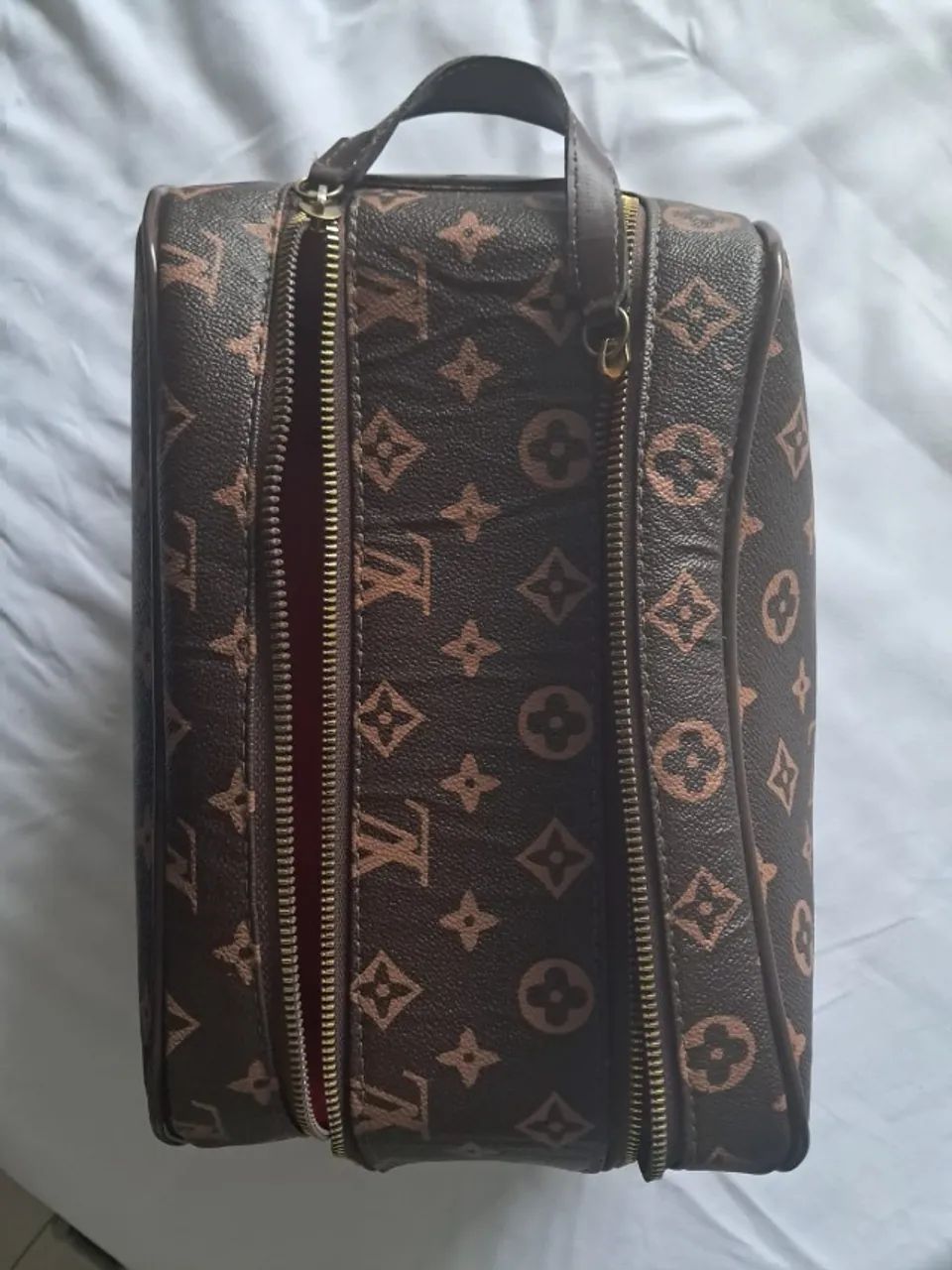 Necessaire Louis Vuitton Dopp Kit Monograma Marrom - Foto 3