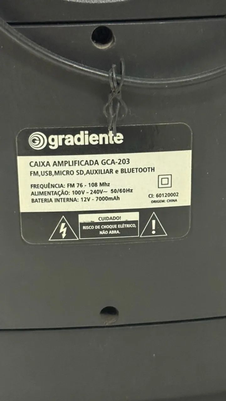 Caixa de Som Amplificada Gradiente GCA-203 1000W Bluetooth - Foto 3