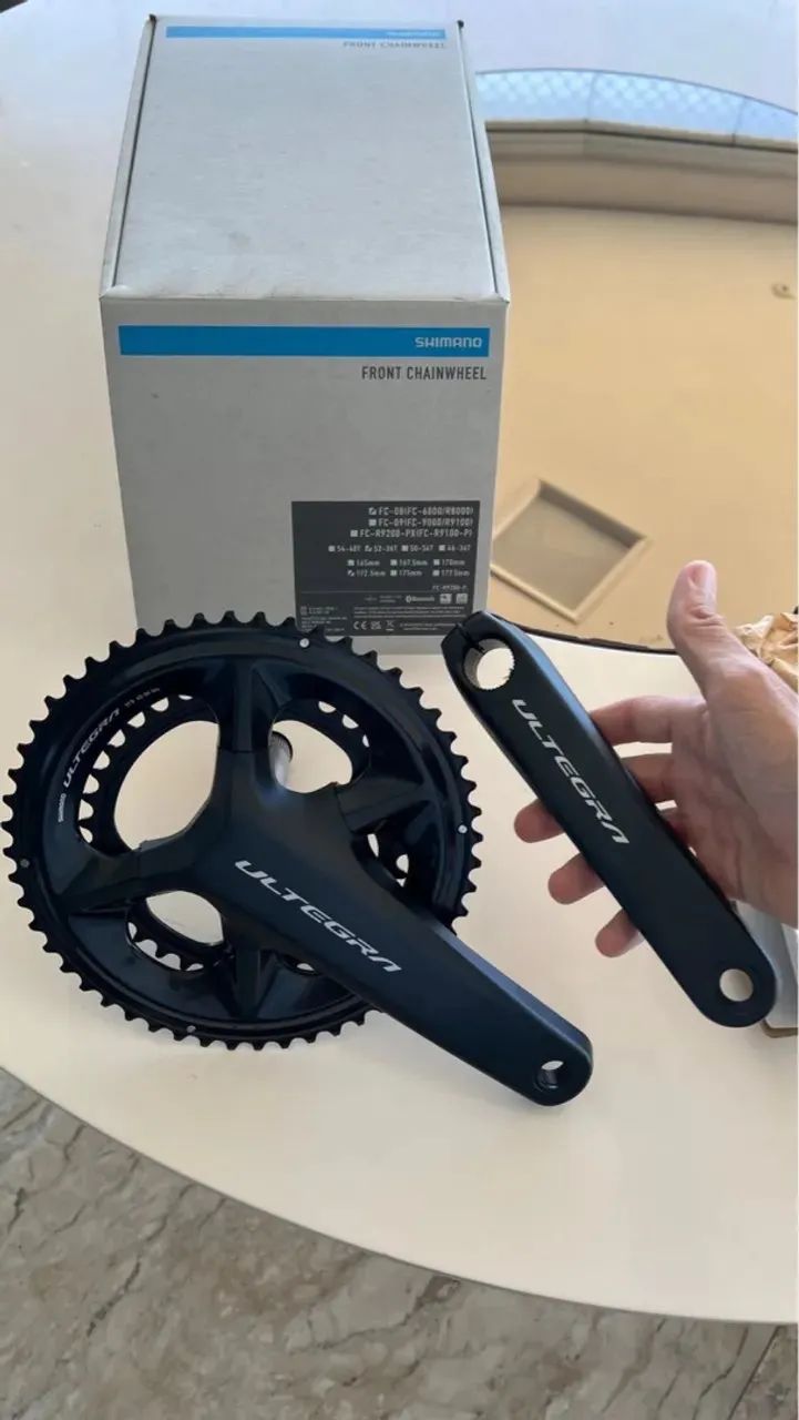 Shimano Ultegra FC-R8100 12v - 52/36 - 172,5mm - NOVO - Ciclismo