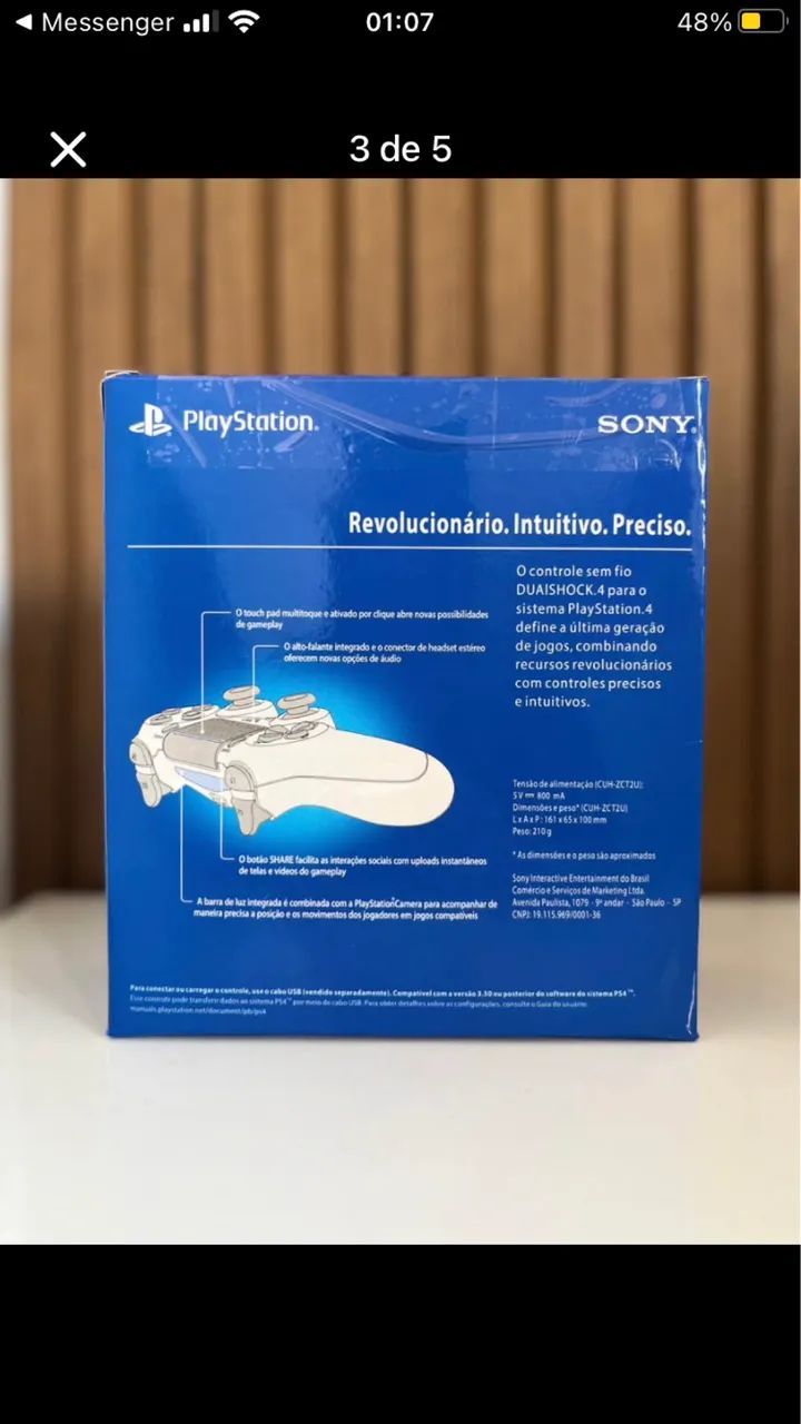Controle ps4 - Foto 2