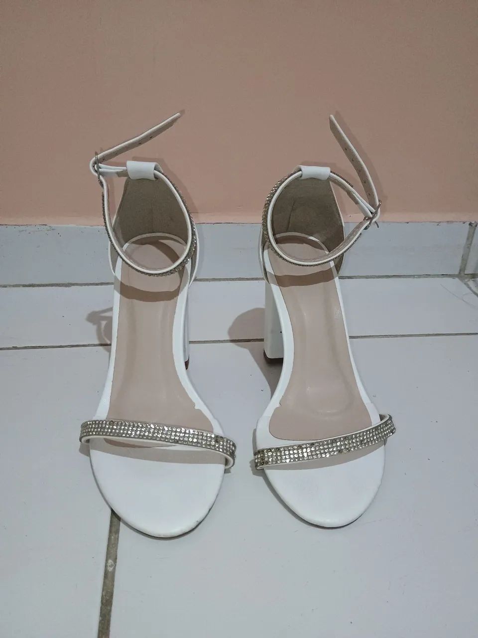 Sandália salto 9cm tam 35 